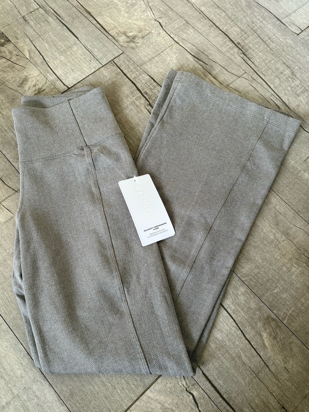 Athleta Delancey Herringbone Flare Pants